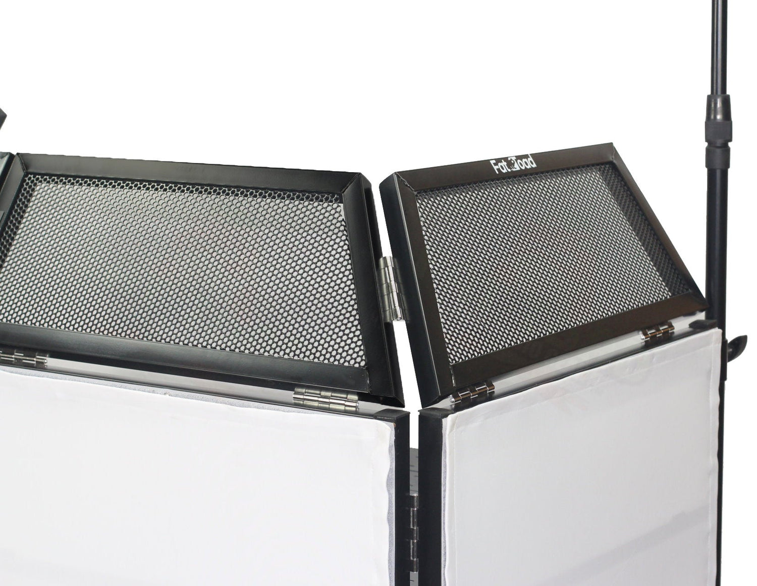 DJ Booth Tabletop With 8FT Lighting Truss Stand Package by FAT TOAD - Foldable Panel Portable Stage Platform Facade Scrim Cover, Video Light Display from GeekStands