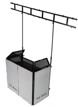 DJ Booth Tabletop With 8FT Lighting Truss Stand Package by FAT TOAD - Foldable Panel Portable Stage from GeekStands