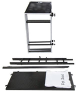 DJ Booth Tabletop With 8FT Lighting Truss Stand Package by FAT TOAD - Foldable Panel Portable Stage Platform Facade Scrim Cover, Video Light Display from GeekStands