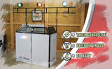 DJ Booth Tabletop With 8FT Lighting Truss Stand Package by FAT TOAD - Foldable Panel Portable Stage from GeekStands