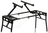 GRIFFIN 2-Tier DJ Coffin Workstation Stand - Double Table Top Keyboard & Laptop Holder Mount from GeekStands
