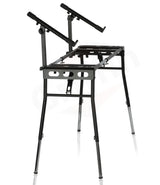 GRIFFIN 2-Tier DJ Coffin Workstation Stand - Double Table Top Keyboard & Laptop Holder Mount from GeekStands