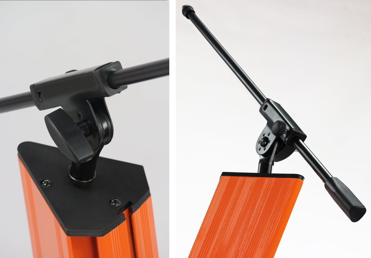 FAT TOAD Professional 2-Tier Column Keyboard Stand with Mic Boom Arm Adapter | Double Sliding Electronic Piano Tower Mount Platform | Holder for Digital Turntable, DJ Audio Gear, Studio Synthesizer from GeekStands.com