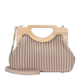 Coraline Wood frame Clutch from MMS Brands
