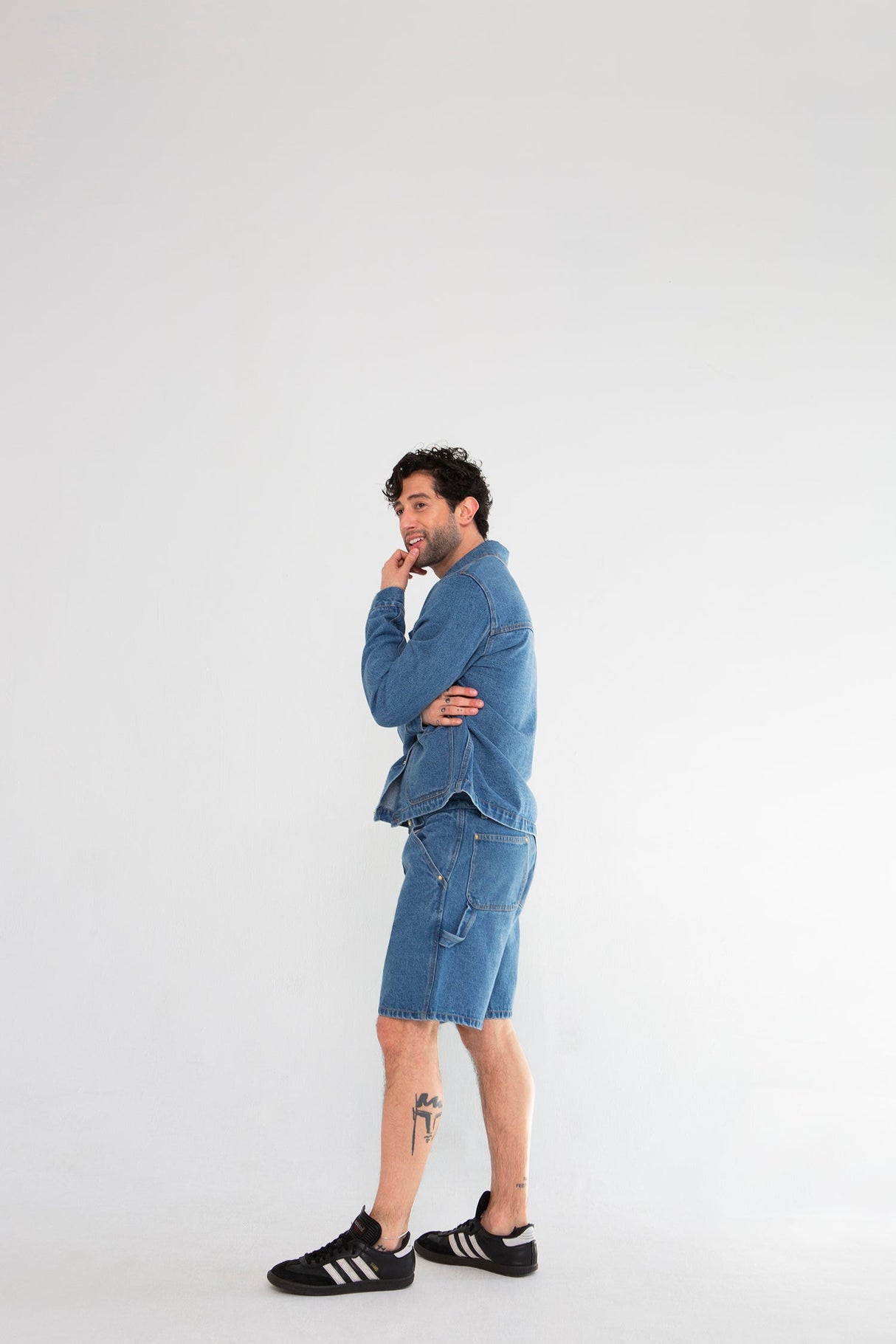 Blue Denim Canvas Shorts from KeithKelly