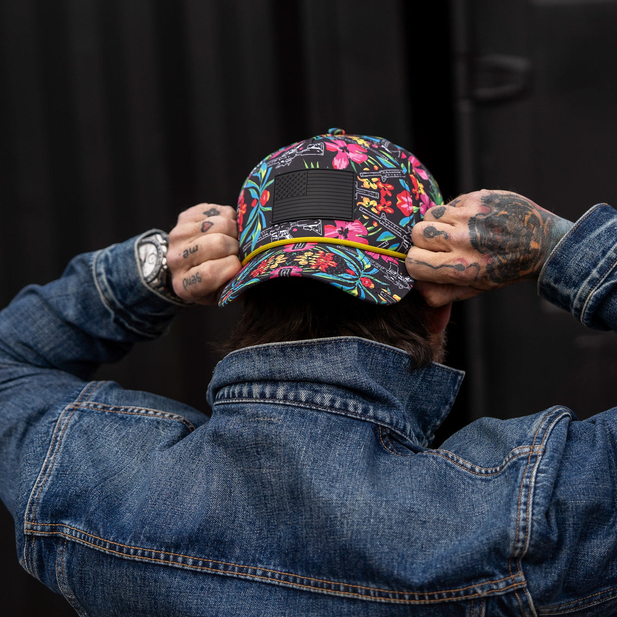 American Flag PVC Waterproof Weekender Snapback from Combat Iron Apparel