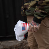 USA Flag Patch Weekender Style Performance Snapback Hat from Combat Iron Apparel