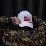 USA Flag Patch Weekender Style Performance Snapback Hat from Combat Iron Apparel