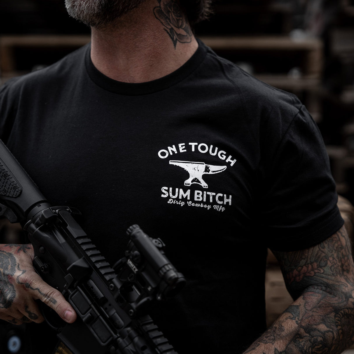One Tough Sum Born and Raised American Outlaw Men's T-Shirt from Combat Iron Apparel