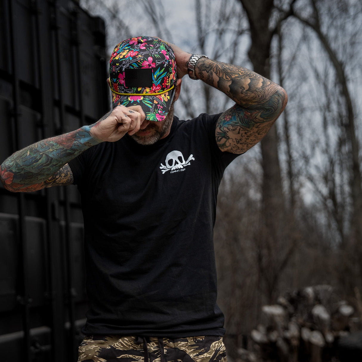 American Flag PVC Waterproof Weekender Snapback from Combat Iron Apparel