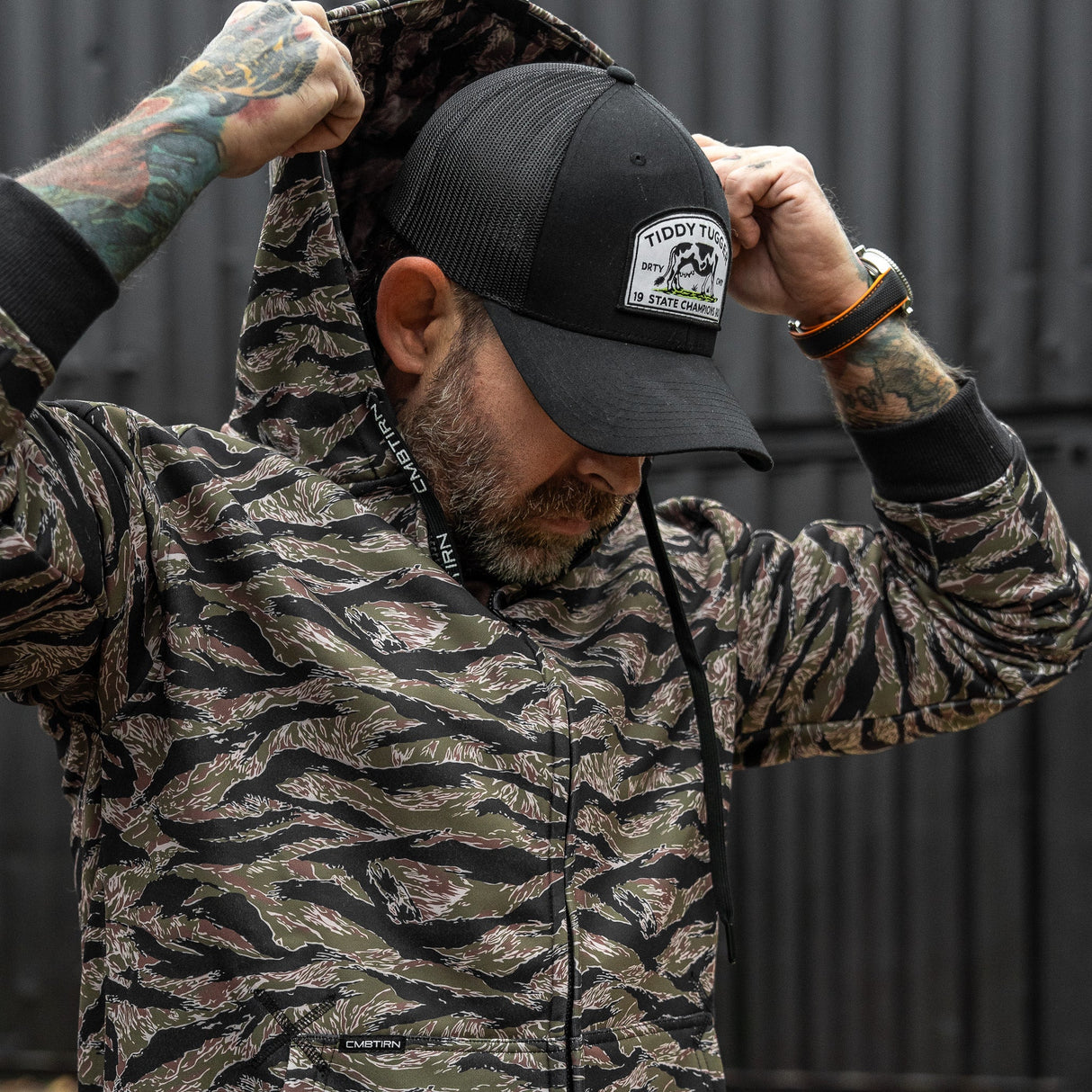 Men's Zipped Up Hoodie V2.0 from Combat Iron Apparel