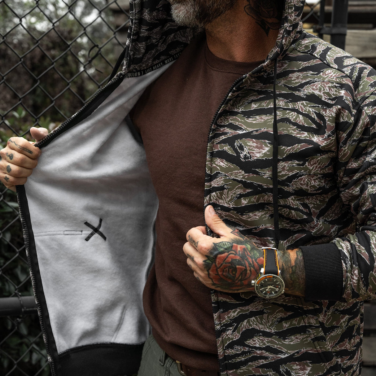 Men's Zipped Up Hoodie V2.0 from Combat Iron Apparel