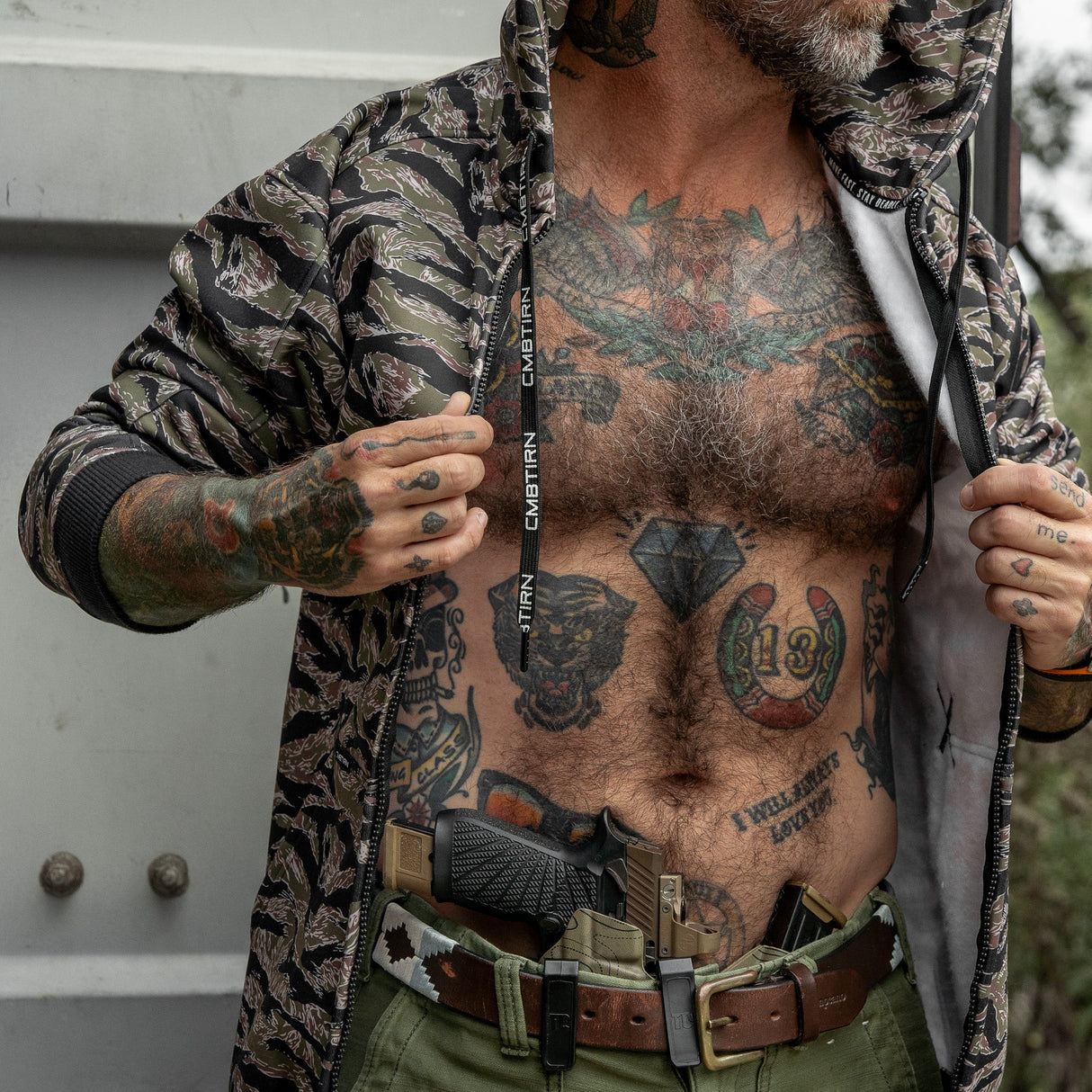 Men's Zipped Up Hoodie V2.0 from Combat Iron Apparel