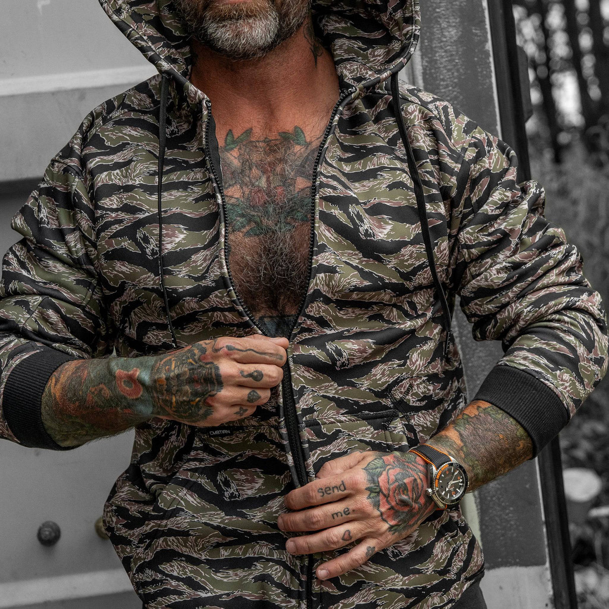 Men's Zipped Up Hoodie V2.0 from Combat Iron Apparel