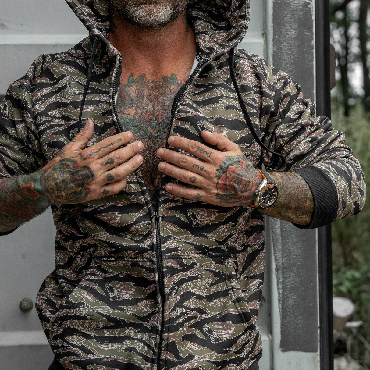 Men's Zipped Up Hoodie V2.0 from Combat Iron Apparel