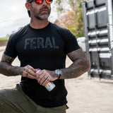 Feral Distressed Men's T-Shirt From Combat Iron Apparel