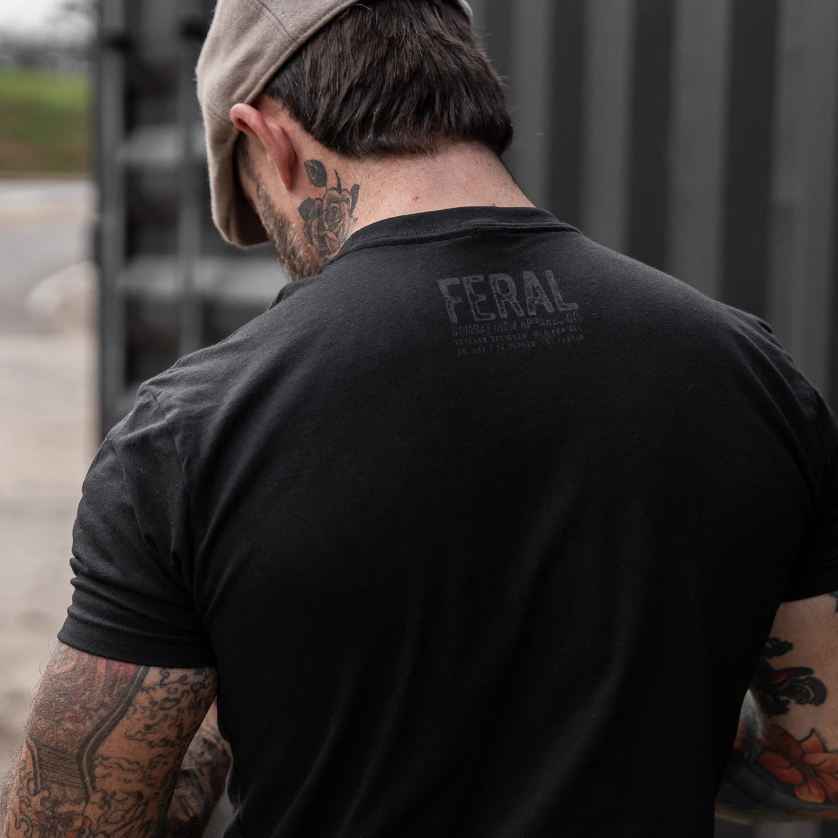 Feral Distressed Men's T-Shirt From Combat Iron Apparel