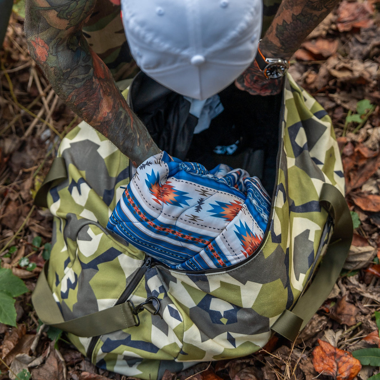 Waterproof XL 57.5L Waxed Duffle Bag from Combat Iron Apparel