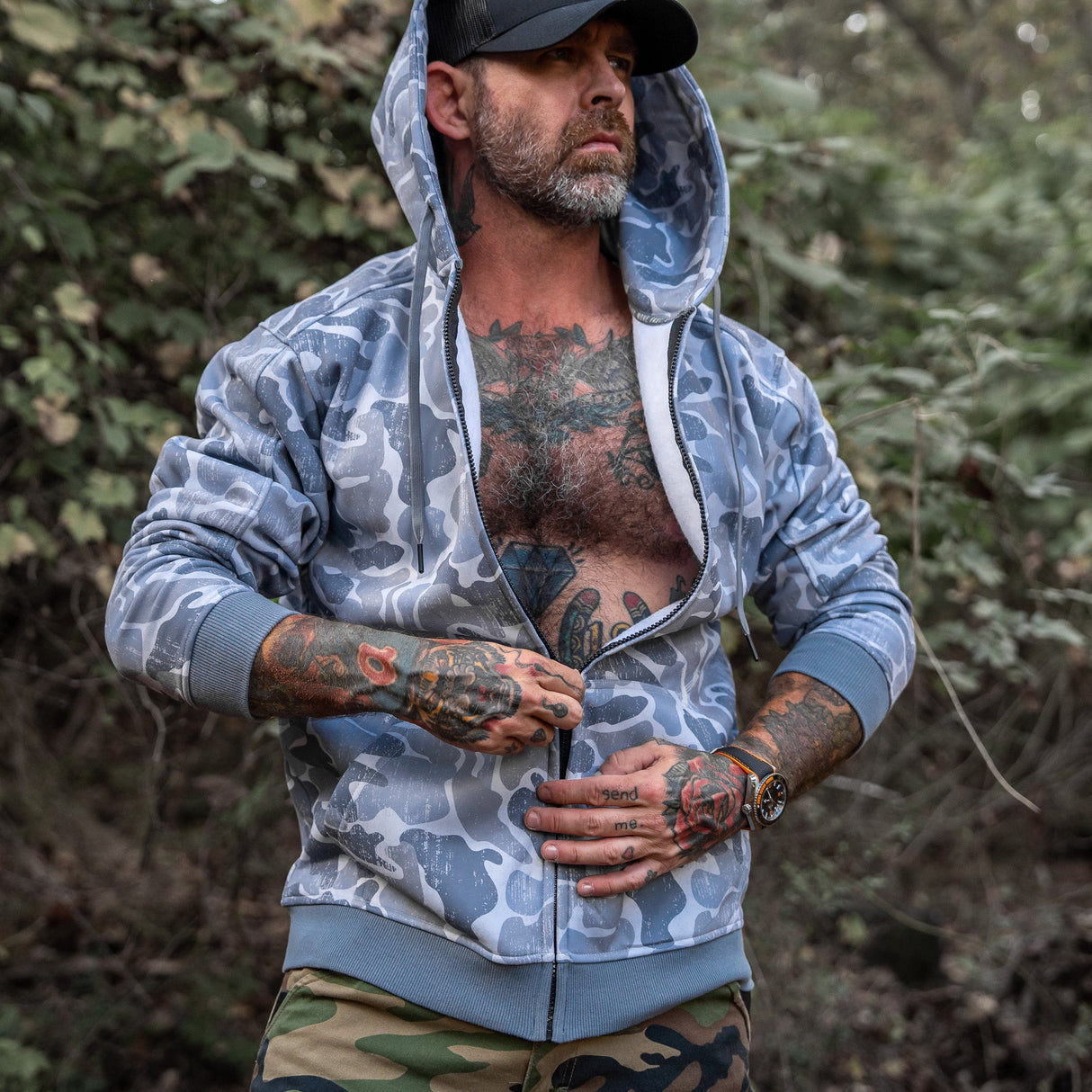 Men's Zipped Up Hoodie V2.0 from Combat Iron Apparel