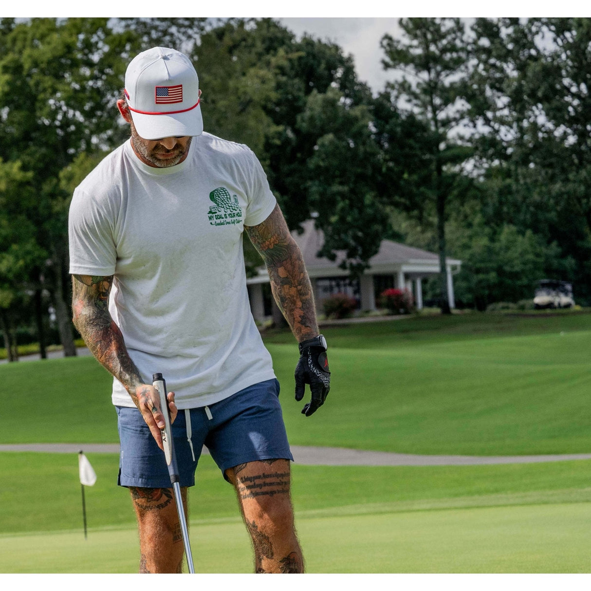 USA Flag Patch Weekender Style Performance Snapback Hat from Combat Iron Apparel