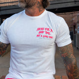 Here For A Good Time. Not A Long Time. Retro Summer Edition Men's T-Shirt From Combat Iron Apparel