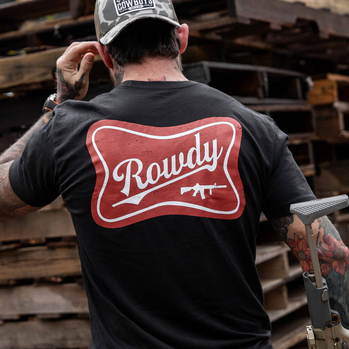 Rowdy Beer Logo Men's T-Shirt from Combat Iron Apparel