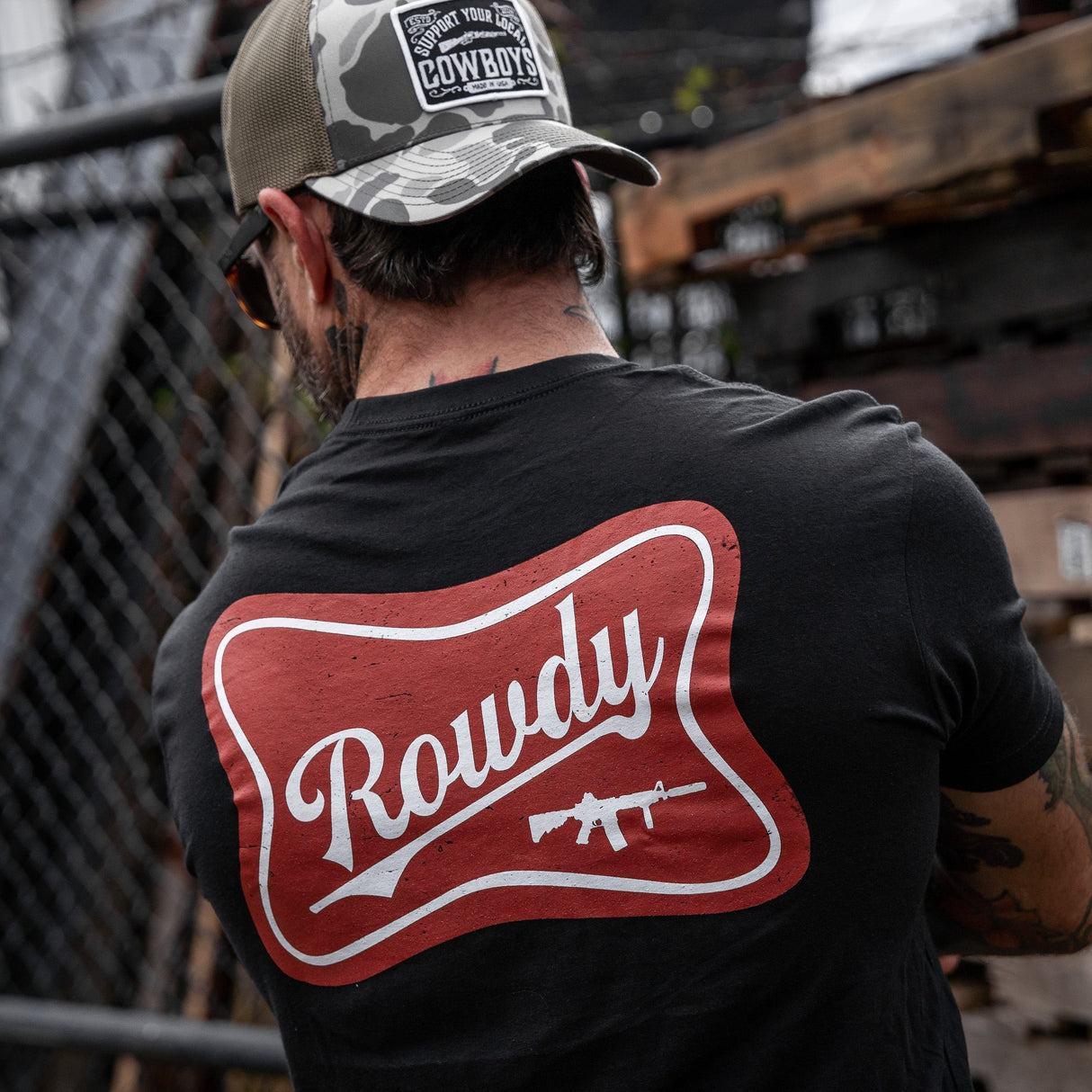 Rowdy Beer Logo Men's T-Shirt from Combat Iron Apparel