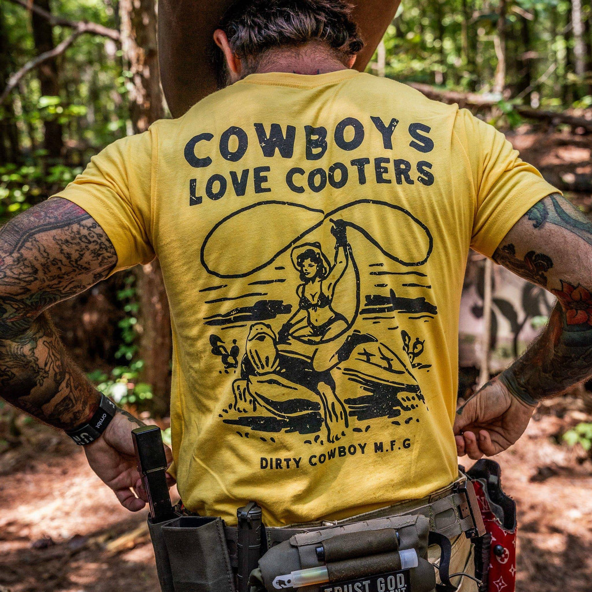 Cowboys Love Cooters Men's T-Shirt From Combat Iron Apparel