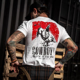 Cowboy'n | Knuck If You Buck Men's T-Shirt From Combat Iron Apparel