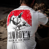 Cowboy'n | Knuck If You Buck Men's T-Shirt From Combat Iron Apparel