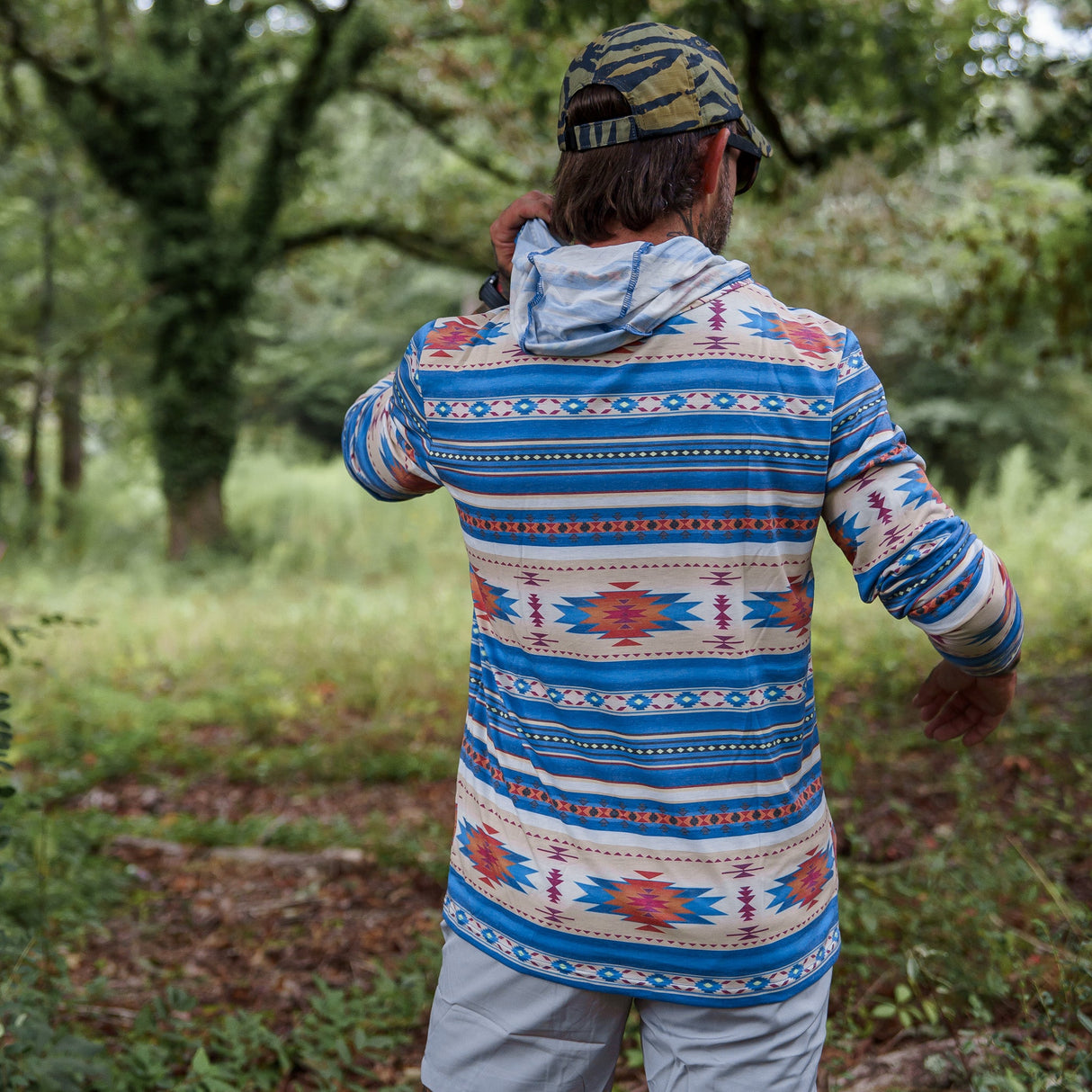 Men's Outdoors Long Sleeve Performance Hoodie from Combat Iron Apparel