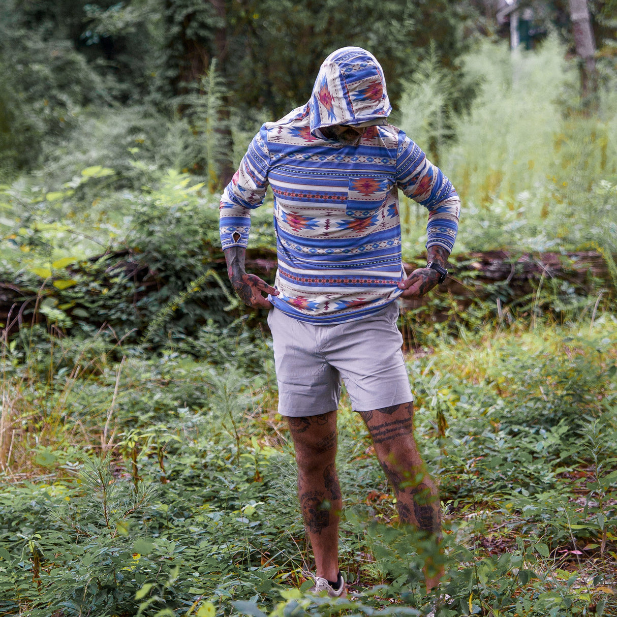 Men's Outdoors Long Sleeve Performance Hoodie from Combat Iron Apparel