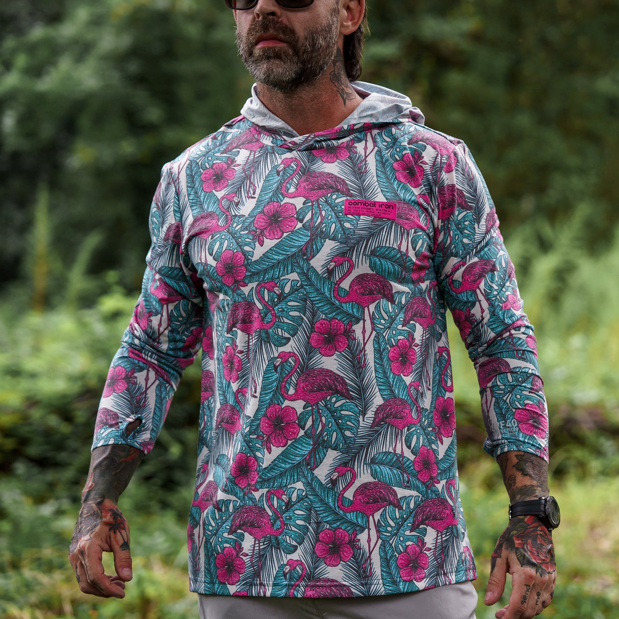 Men's Outdoors Long Sleeve Performance Hoodie from Combat Iron Apparel