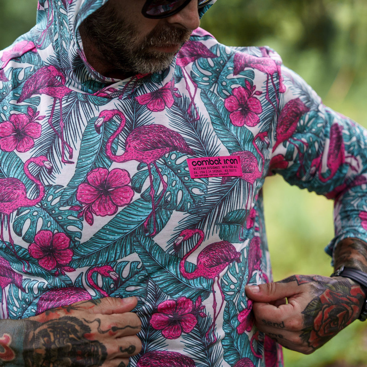 Men's Outdoors Long Sleeve Performance Hoodie from Combat Iron Apparel