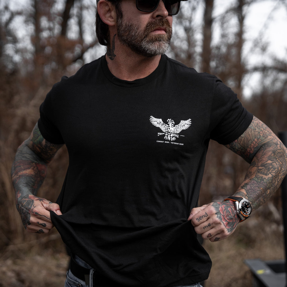 No Rest For The Wicked Men's T-Shirt from Combat Iron Apparel