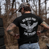 No Rest For The Wicked Men's T-Shirt from Combat Iron Apparel