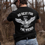 No Rest For The Wicked Men's T-Shirt from Combat Iron Apparel