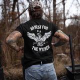No Rest For The Wicked Men's T-Shirt from Combat Iron Apparel