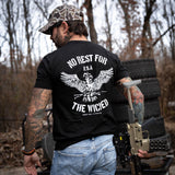 No Rest For The Wicked Men's T-Shirt from Combat Iron Apparel