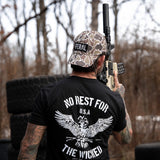 No Rest For The Wicked Men's T-Shirt from Combat Iron Apparel