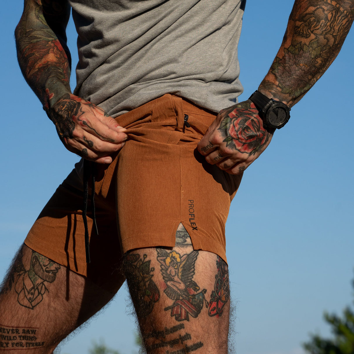 Summit Adventure Men's Proflex Shorts | 6" from Combat Iron Apparel