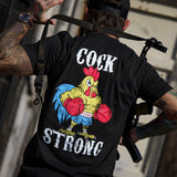 Boxing Chicken C*ck Strong Men's T-Shirt From Combat Iron Apparel