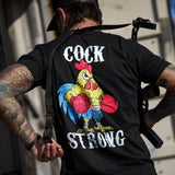 Boxing Chicken C*ck Strong Men's T-Shirt From Combat Iron Apparel