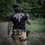 If Genders Confuse You, Go Milk a Bull Men's T-Shirt From Combat Iron Apparel