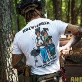 Kill'n & Grill'n | Some Hills Are Worth Fighting For Men's T-Shirt From Combat Iron Apparel