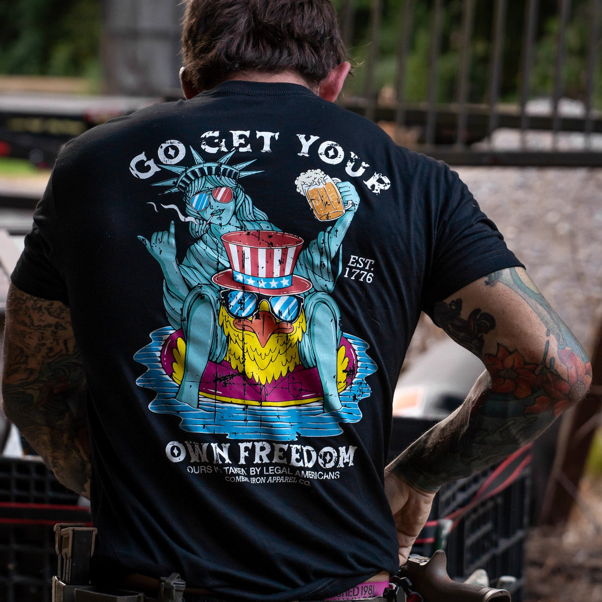 Get Your Own Freedom Men's T-Shirt From Combat Iron Apparel