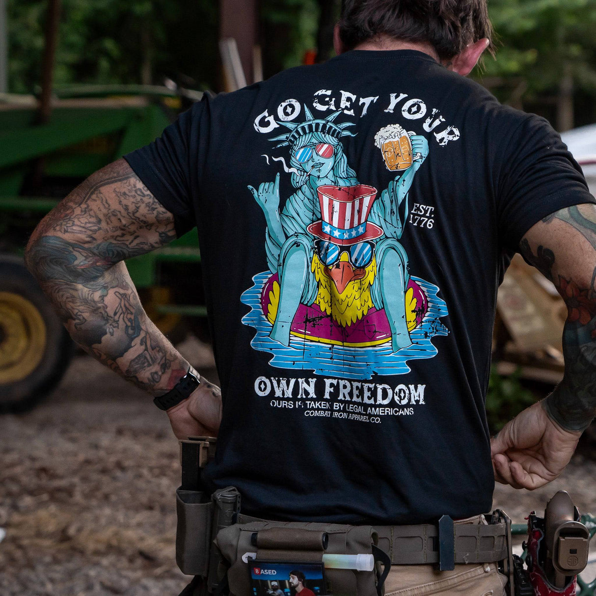Get Your Own Freedom Men's T-Shirt From Combat Iron Apparel