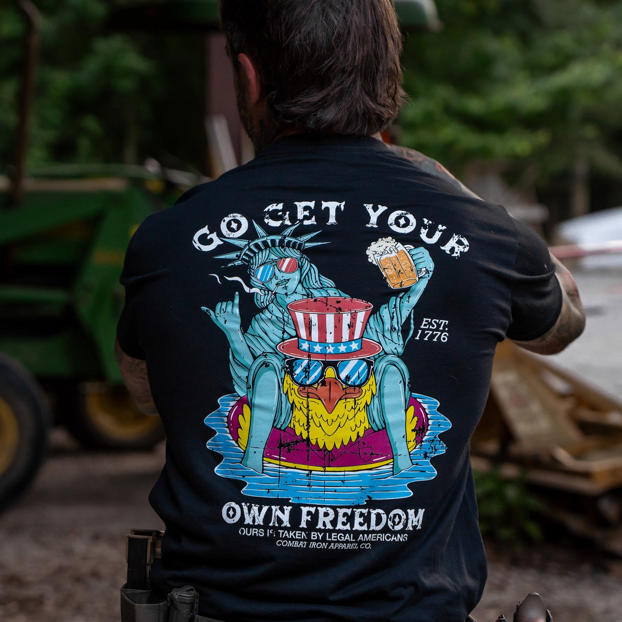 Get Your Own Freedom Men's T-Shirt From Combat Iron Apparel
