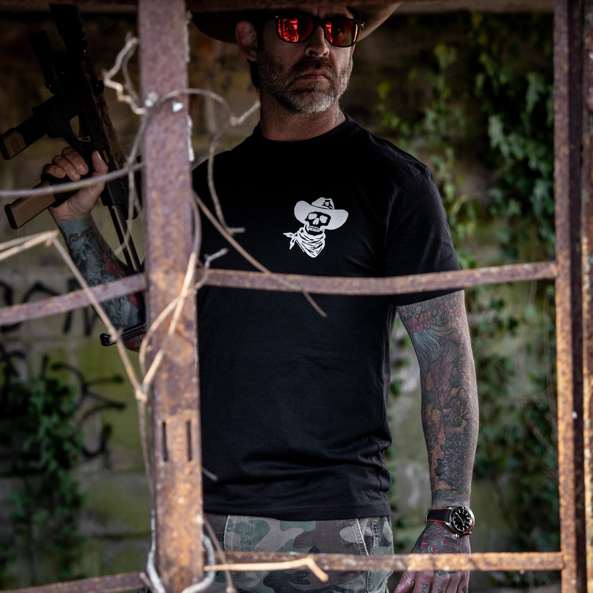 Violence Will Continue Until Morale Improves Men's T-Shirt from Combat Iron Apparel