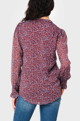 Long Sleeve Crochet Trim Blouse from Gibsonlook